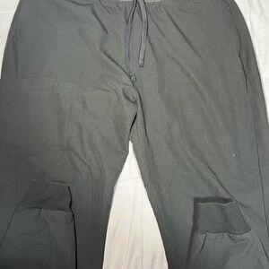 Mandala Scrubs Black Jogger Pants Womens XL Medical Uniform Stretch Pockets